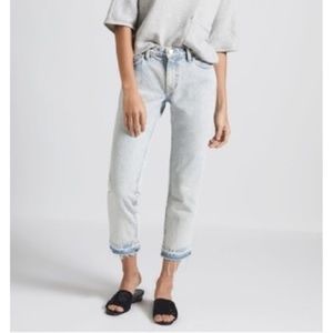 Current/Elliot Cropped Straight Denim